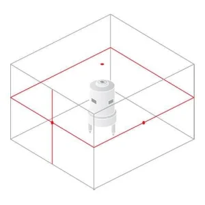Схема лучей ротационного нивелира STABILA LAPR 150-L-Set +BST-K-M + NL
