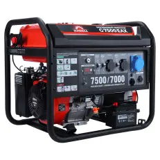 SUNREKA G7500EAX в тихом зимнем кожухе 1200 RAL 8019 - бензиновый генератор