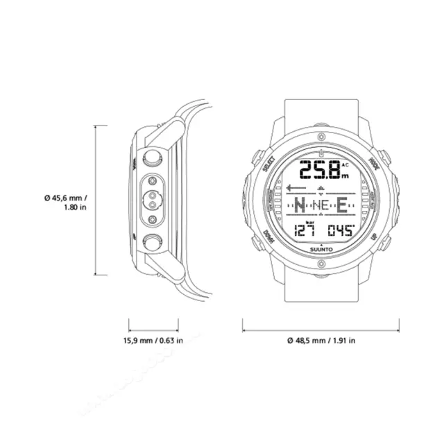 часы для дайвинга SUUNTO D6i Novo Black Zulu