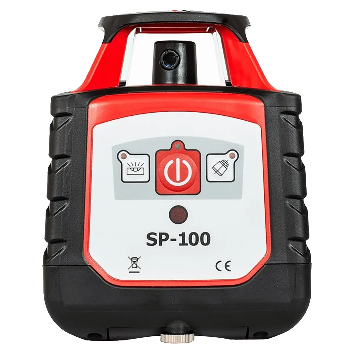 RGK SP-100 с калибровкой - ротац. нивелир (ротационный / красный луч / 200м с приемником / ±0,15 мм)