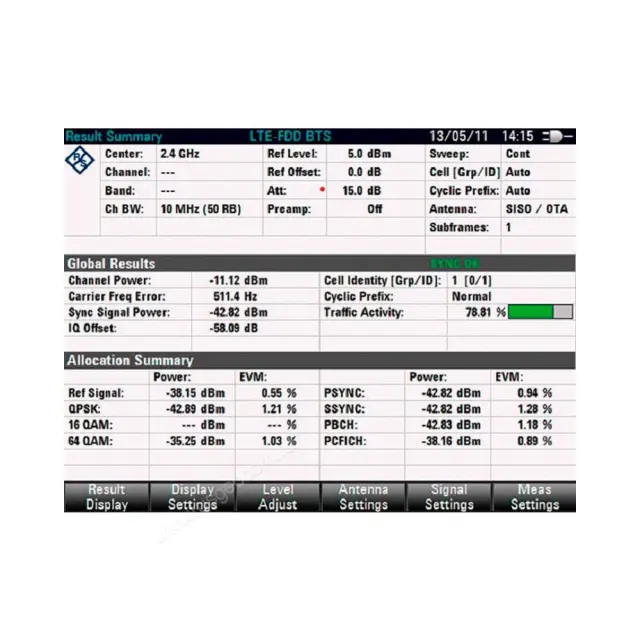 Опция анализа нисходящих сигналов LTE TDD Rohde & Schwarz FSH-K51