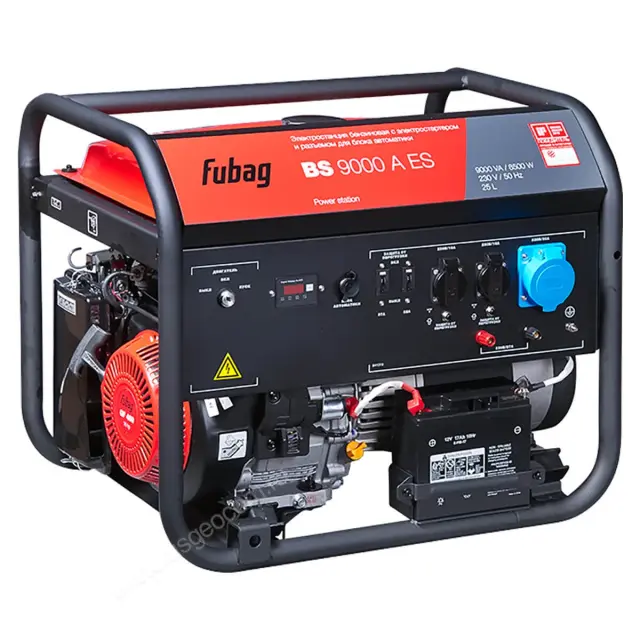 FUBAG BS 9000 A ES в супертихом зимнем кожухе 1400SS RAL 7035 - бензиновый генератор