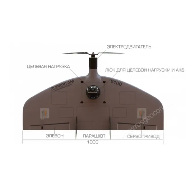 Схема БПЛА Supercam S100F