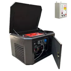 A-iPower A6000EAX в супертихом зимнем кожухе 1400SS RAL 8019 + блок автозапуска A-iPower 230 В, 50 А