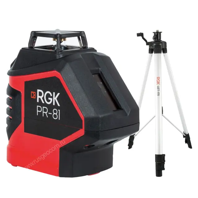 RGK PR-81 + штатив - лазерный нивелир с красным лучом