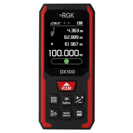RGK DX100 с поверкой - лазерный дальномер
