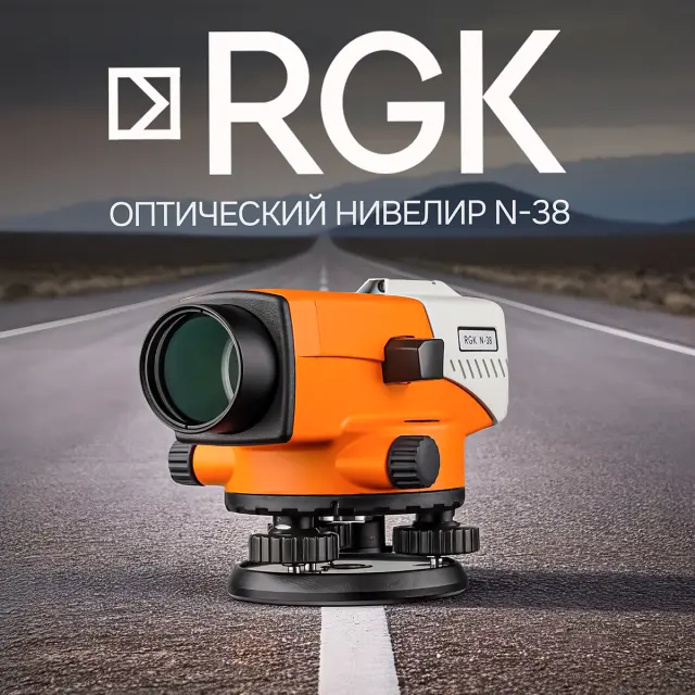 RGK N-38 с поверкой - оптический нивелир