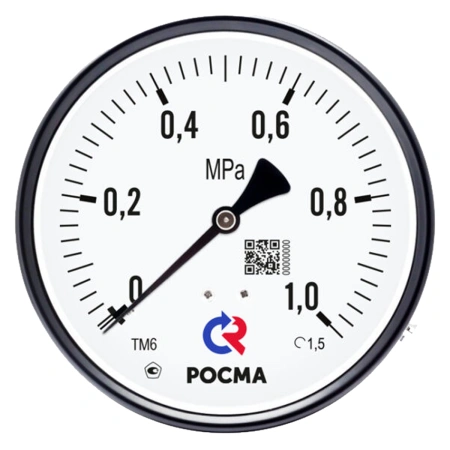 ТМВ-310Р.00 (-0,1-0,5МРа) M12x1.5.2,5 - мановакуумметр с поверкой