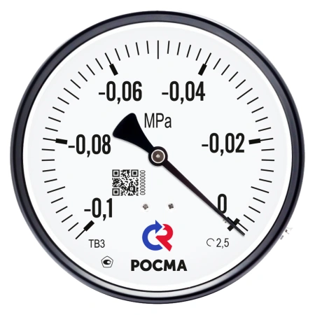 ТМВ-310Р.00 (-0,1-0,5МРа) M12x1.5.2,5 - мановакуумметр с поверкой