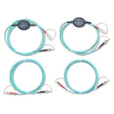 Fluke Networks MRC-50EFC-SCSTKIT, многомодовый набор эталонных тестовых шнуров (2 м), соответствующих Encircled Flux, для тестирования волоконных кабелей 50 мкм с заделкой ST (2 SC/ST, 2 ST/ST)