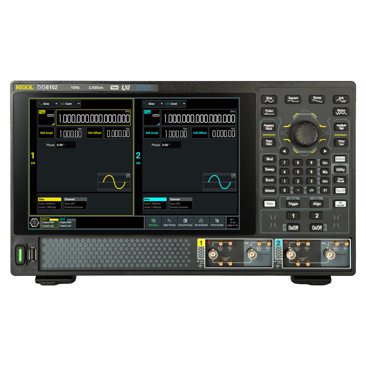 RIGOL DG6102 - генератор сигналов произвольной формы