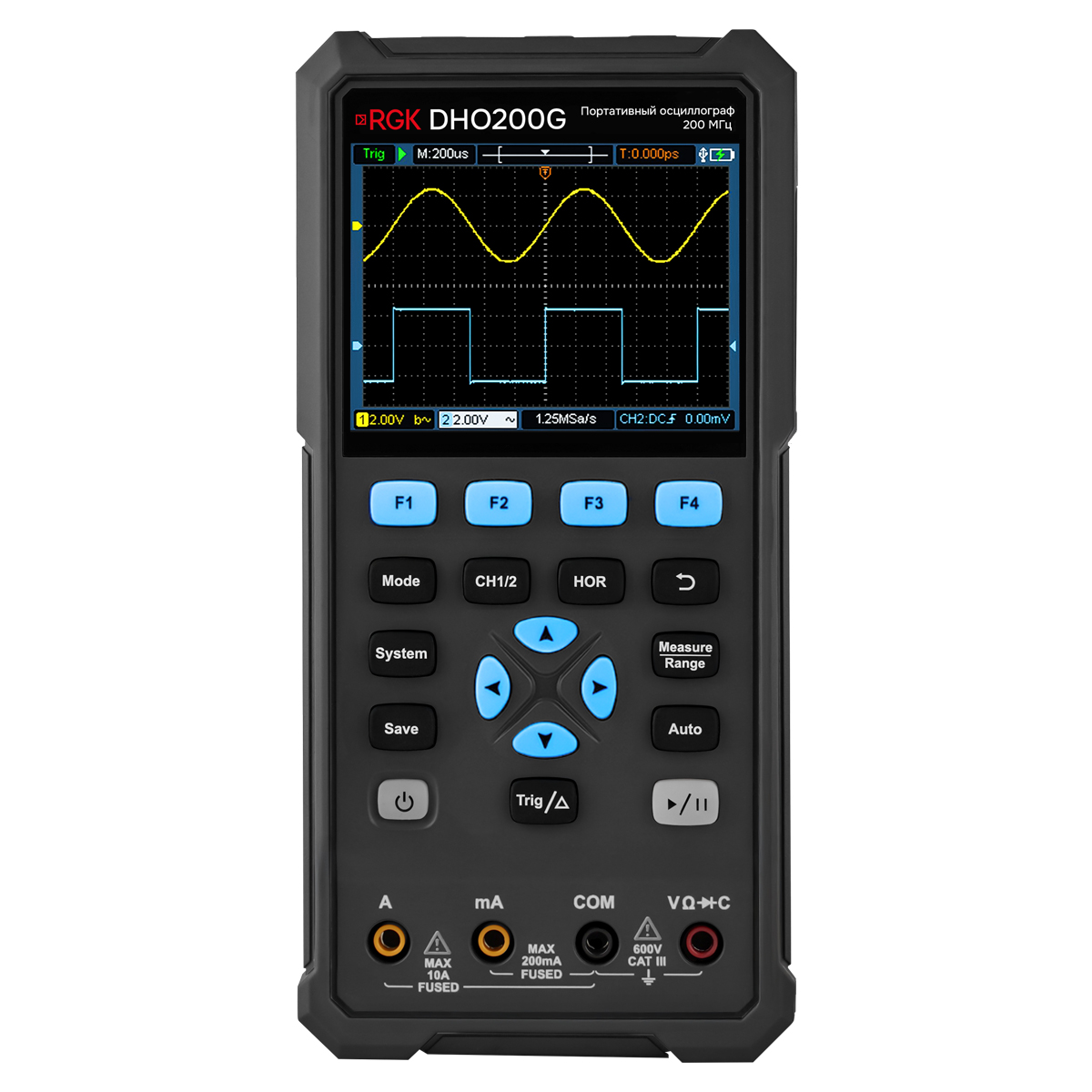 RGK DHO200G - осциллограф - мультиметр
