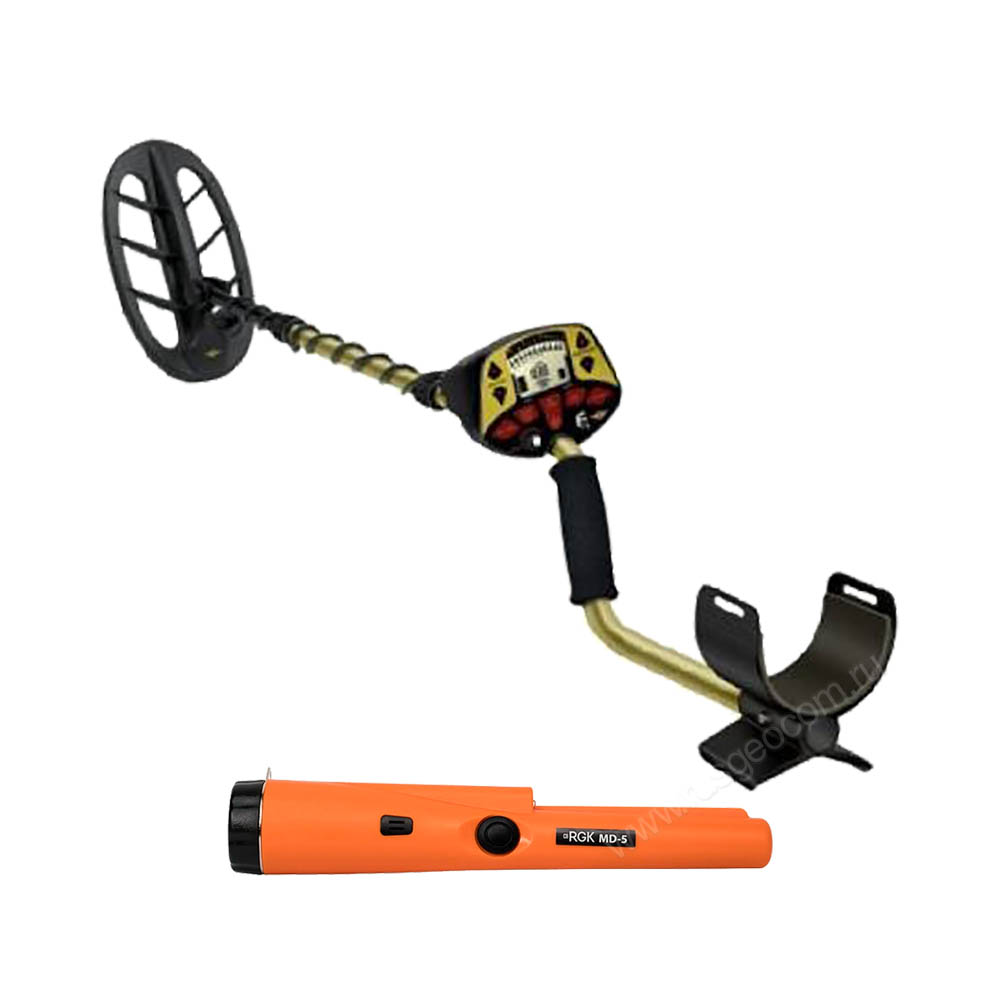 Комплект: металлоискатель Fisher F4 + пинпоинтер RGK MD-5