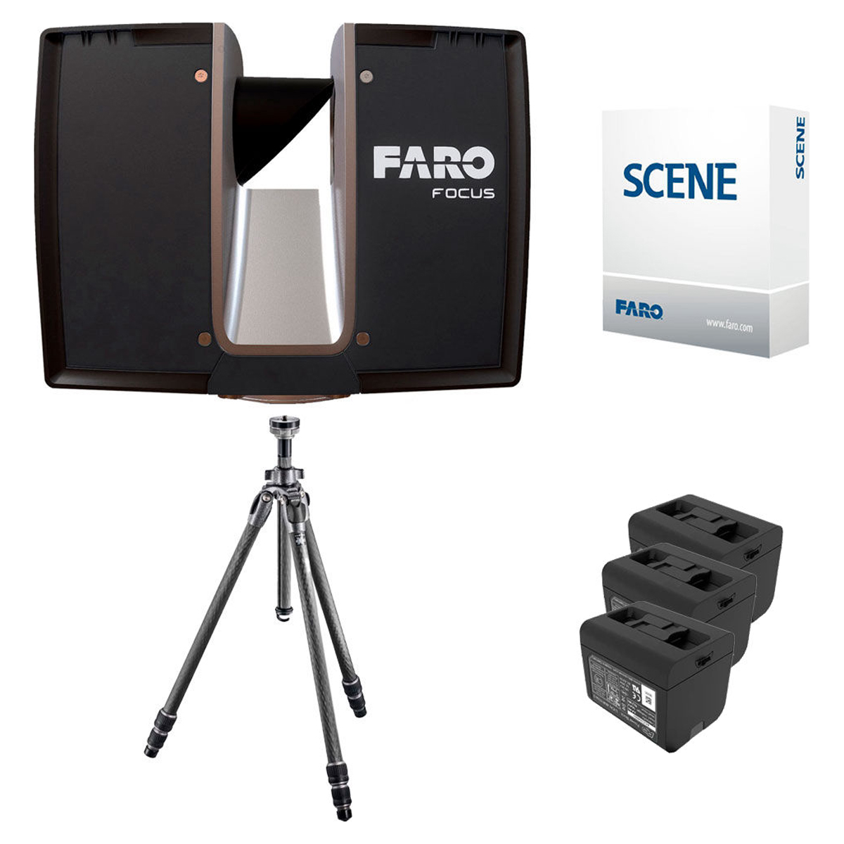 FARO Focus Premium 70 + штатив Gitzo + ПО Scene - лазерный сканер