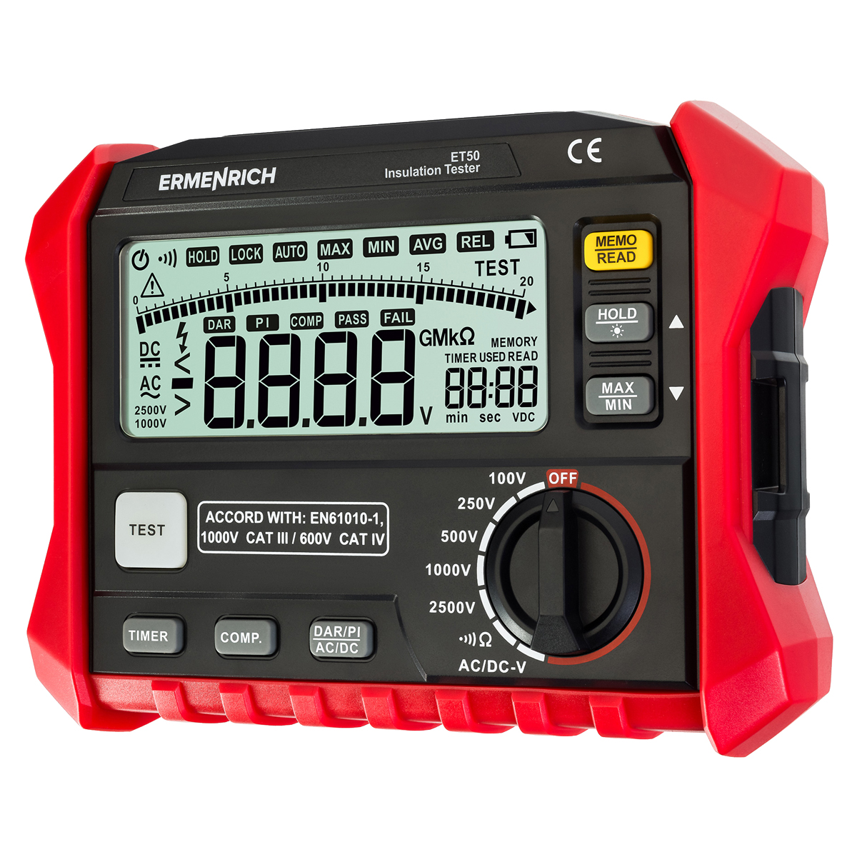 Ermenrich Ping ET50 - измеритель сопротивления изоляции