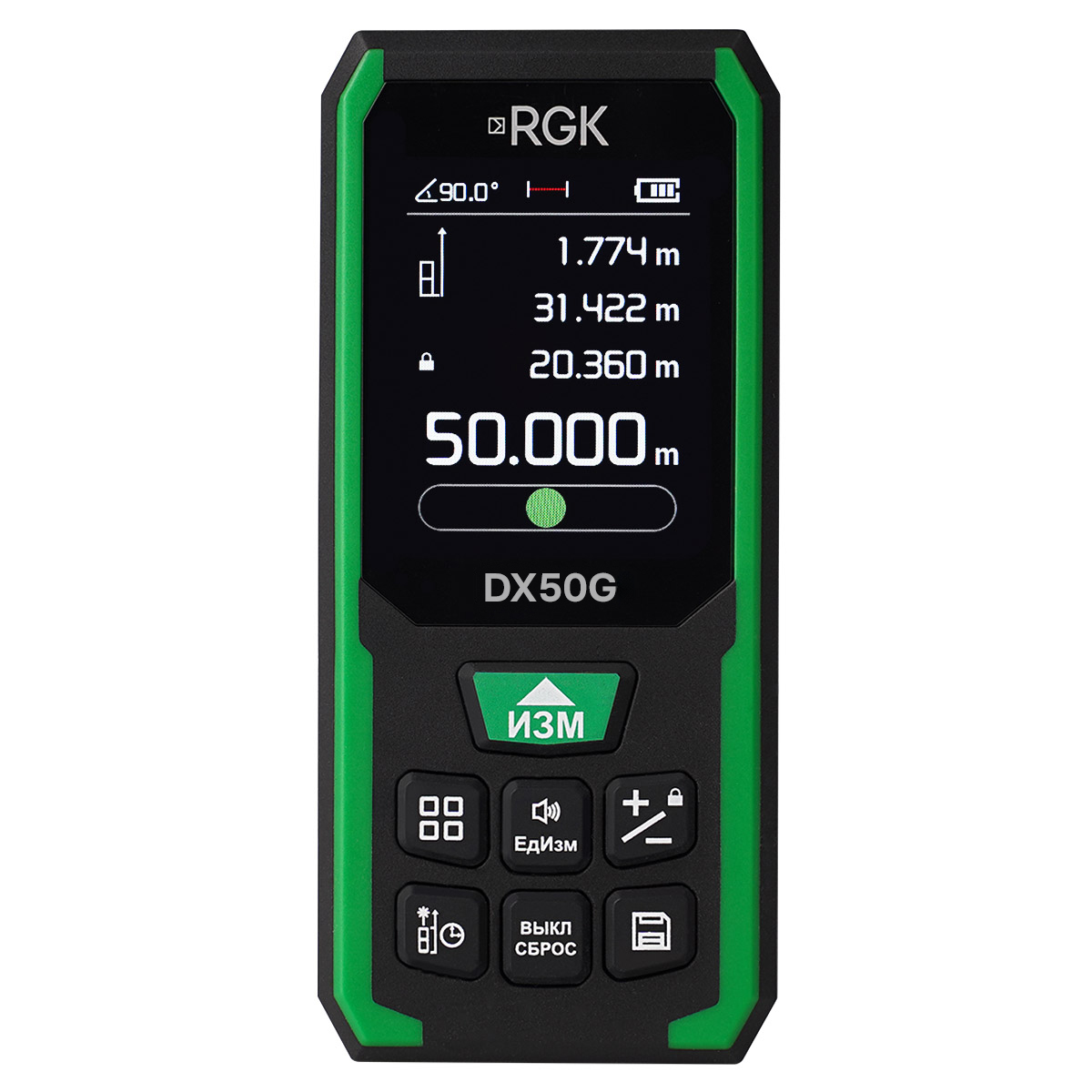 RGK DX50G с поверкой - лазерный дальномер