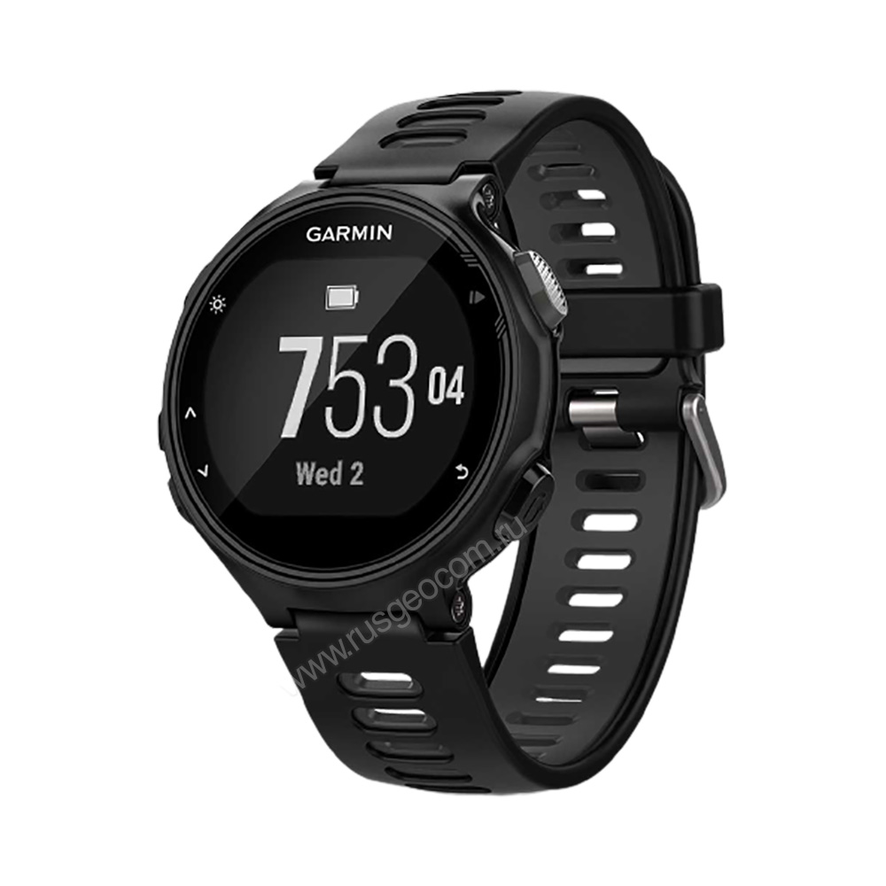 Беговые часы Garmin Forerunner 735XT HRM-Run черно-серые