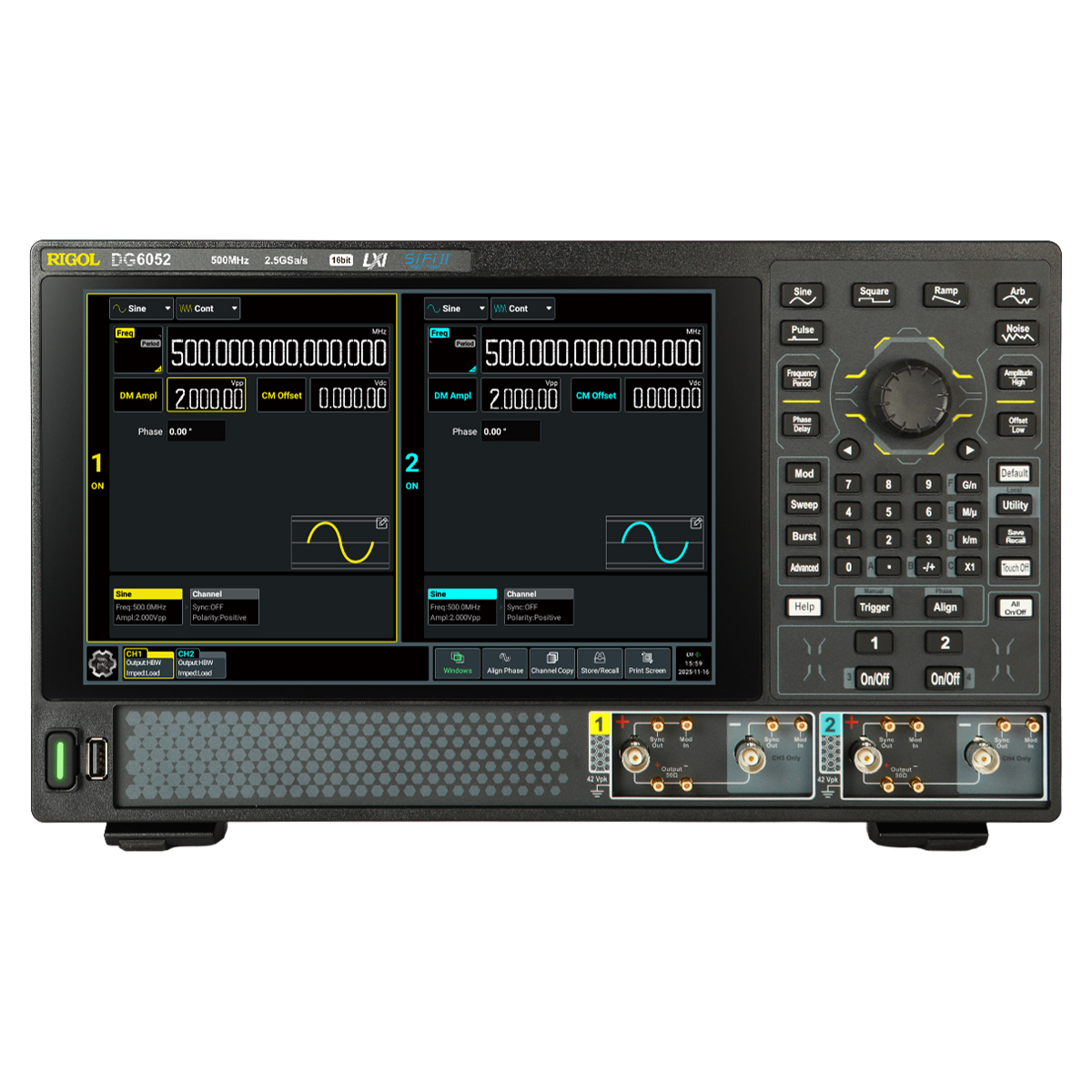RIGOL DG6052 - генератор сигналов произвольной формы