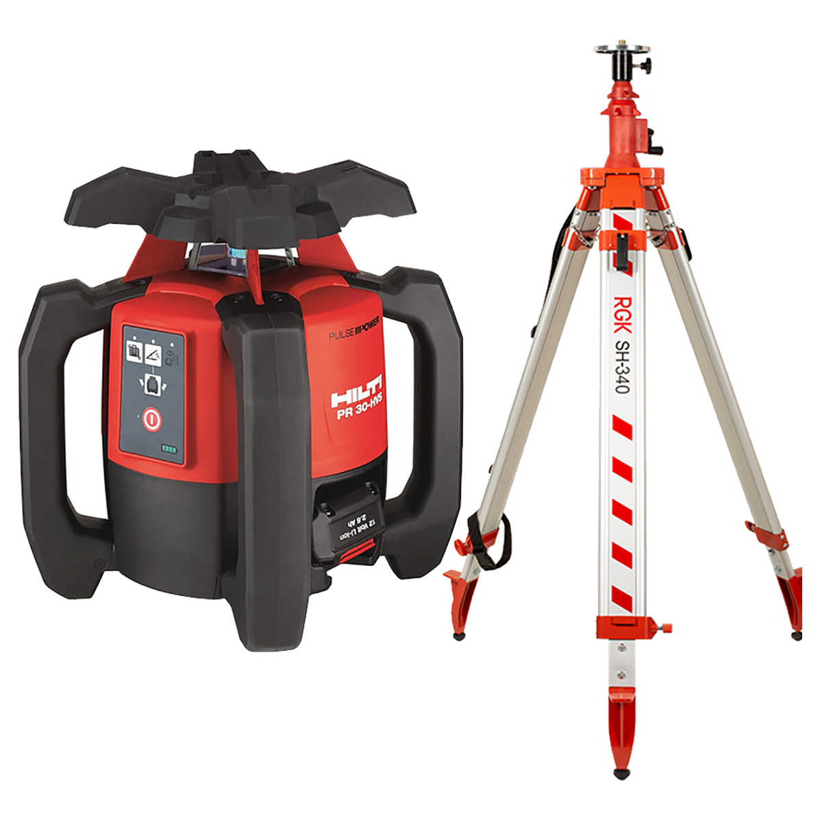 HILTI PR 30 HVS + штатив RGK SH-340 - ротационный лазерный нивелир