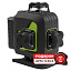 Комплект лазерного уровня RGK PR-4D Green и рулетка AMO R303