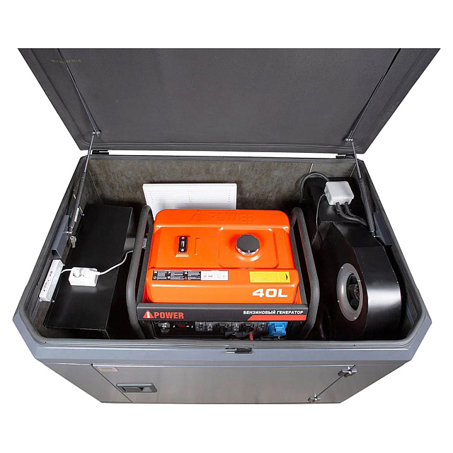 A-iPower A6000EAX в супертихом зимнем кожухе 1400SS RAL 7024 + блок автозапуска A-iPower 400 В, 25 А