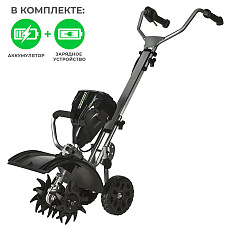 Культиватор аккумуляторный Greenworks GC82T 82V (25 см) бесщеточный, с АКБ 5 Ач + ЗУ 4А