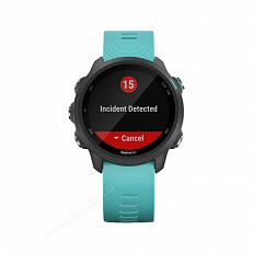 спорт Часы Garmin Forerunner 245 Music черные с бирюзовым ремешком