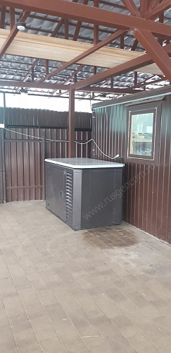 Тихий зимний кожух для генератора 1600 RAL 8019 (2 вентилятора)