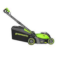 Greenworks GD40LM411 бесщеточная, 40V без АКБ и ЗУ  - аккумуляторная газонокосилка