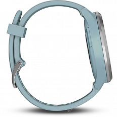 спорт часы Garmin vivomove HR Sport Silver with Seafoam Silicone