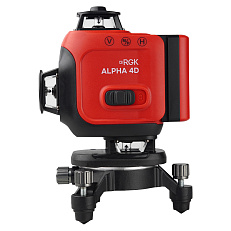 Комплект лазерного уровня RGK ALPHA 4D и рулетка AMO R303
