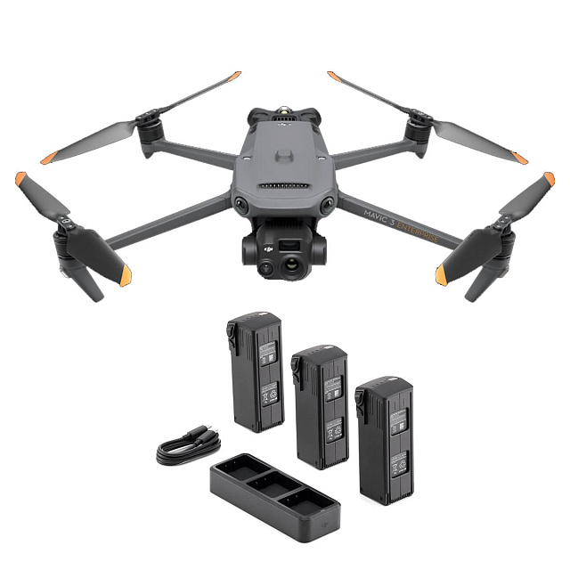 DJI Mavic 3 Thermal с модулем RTK-Modul с комплектом GNSS-приёмником RGK SR1 с контроллером RGK SC100 и вехой RGK GLS 25 - квадрокоптер
