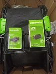 Greenworks GD40LM46SPK4 бесщеточная, 40V с АКБ 4 Ач + ЗУ 2А - аккумуляторная газонокосилка