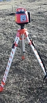 RGK SP-310 + миллиметровый приёмник излучения RGK LD-88 - ротационный нивелир с красным лучом