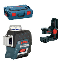 Bosch GLL 3-80 C с калибровкой + BM 1 + GBA 12V + L-Boxx- лазерный нивелир