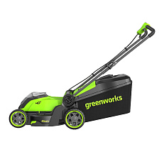 Greenworks GD40LM411 бесщеточная, 40V без АКБ и ЗУ  - аккумуляторная газонокосилка