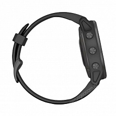 Garmin Fenix 6S Sapphire серый DLC с черным ремешком