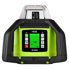 RGK SP-500G - ротационный нивелир (ротационный / зеленый луч / 900м с приемником / АКБ)