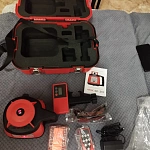 RGK SP-310 + элевационный штатив RGK SH-170 + рейка RGK LR-2 + дальномер RGK DL100 - ротационный нивелир с красным лучом