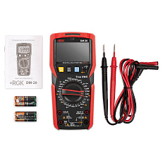 Комплект мультиметра RGK DM-20 и рулетка AMO R303