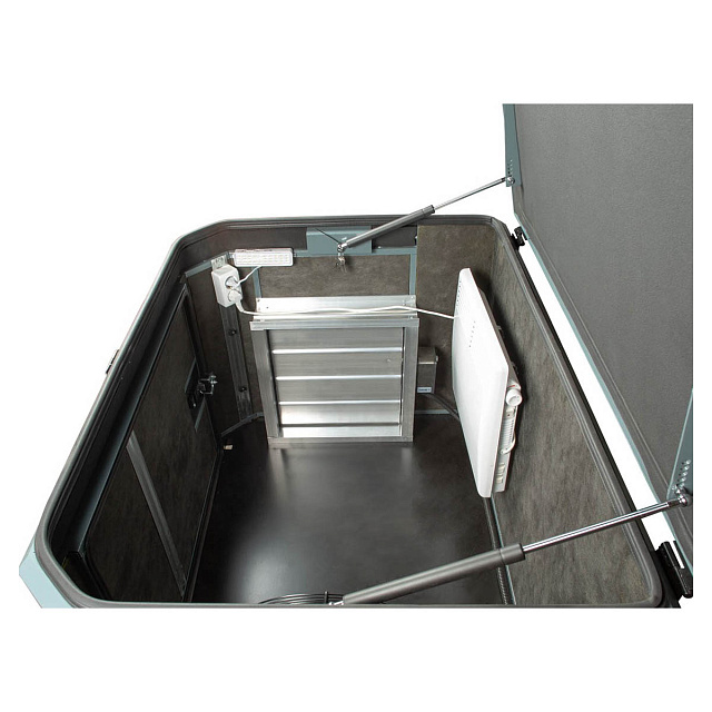 SUNREKA G7500EAX в тихом зимнем кожухе 1200 RAL 7035 - бензиновый генератор