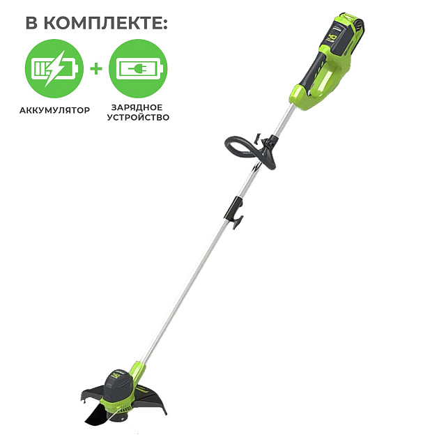 Greenworks G40LT30K4, 40V с АКБ 4 Ач + ЗУ 2А - аккумуляторный триммер